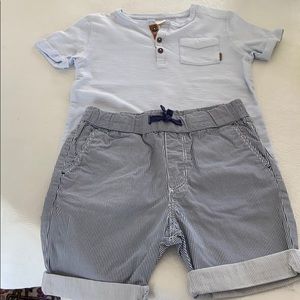 Boys T shirt and shorts